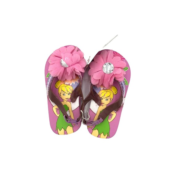 Disney Other - Disney Tinker Bell Girl's Pink Flip Flop Sandal Size 7/8 New